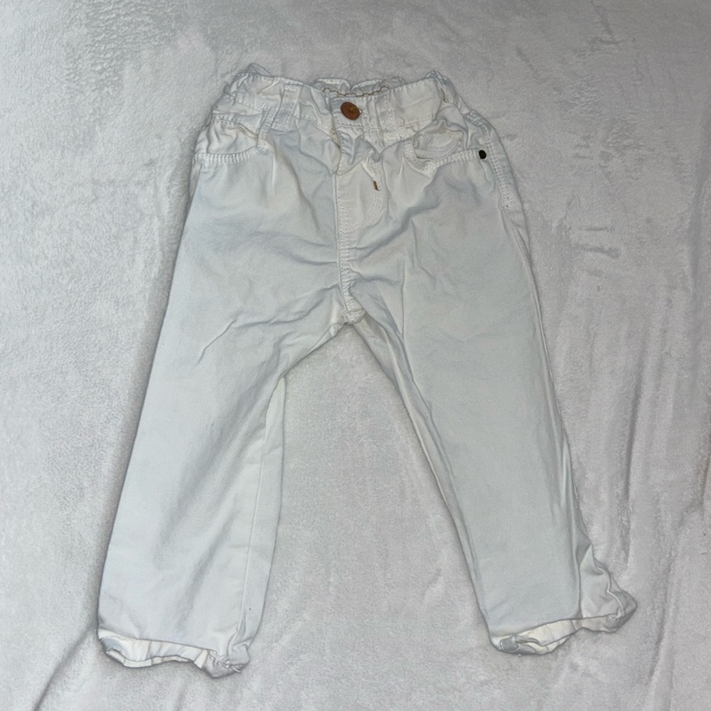 baby boy white Zara jeans 12-18 months